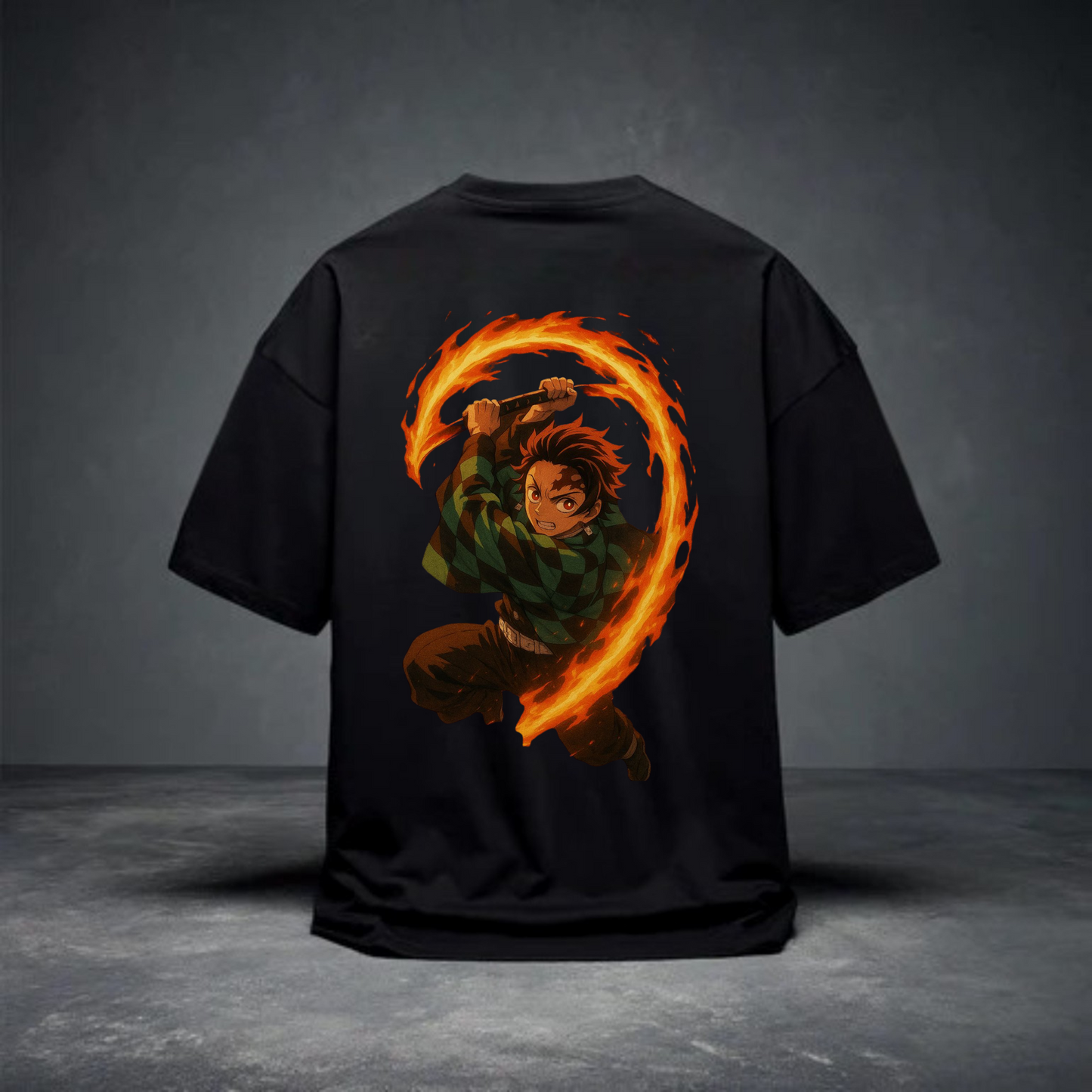 DROP SHOULDER T-SHIRT - TANJIRO KAMADO