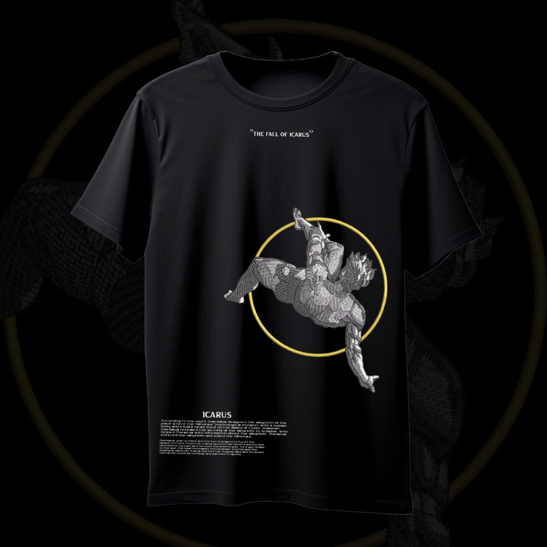 DROP SHOULDER T-SHIRT - FALL OF ICARUS