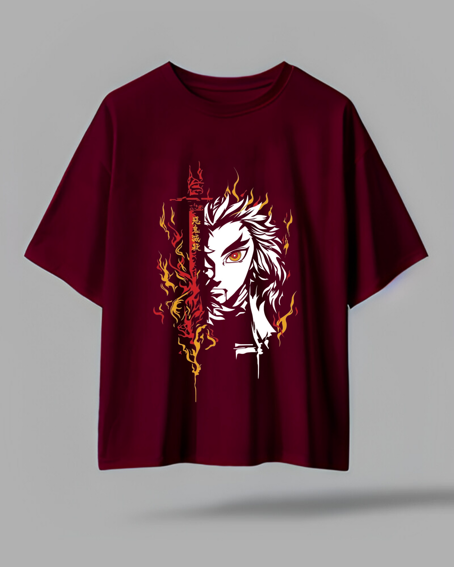 DROP SHOULDER T- SHIRT - FLAME SLAYER
