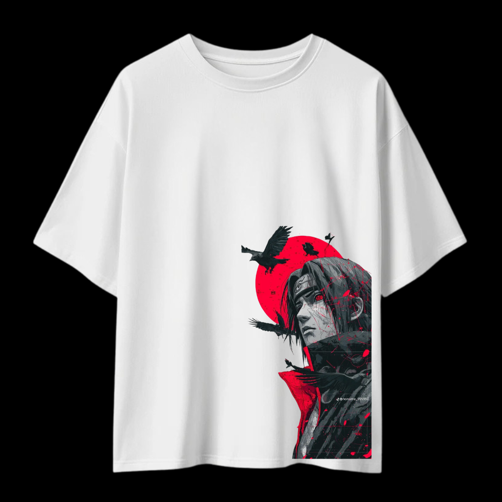 DROP SHOULDER T-SHIRT - Crow of the Night