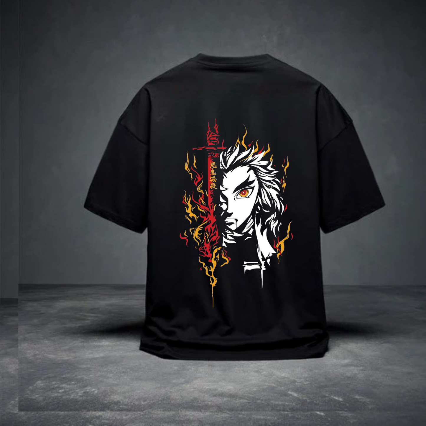 DROP SHOULDER T- SHIRT - FLAME SLAYER