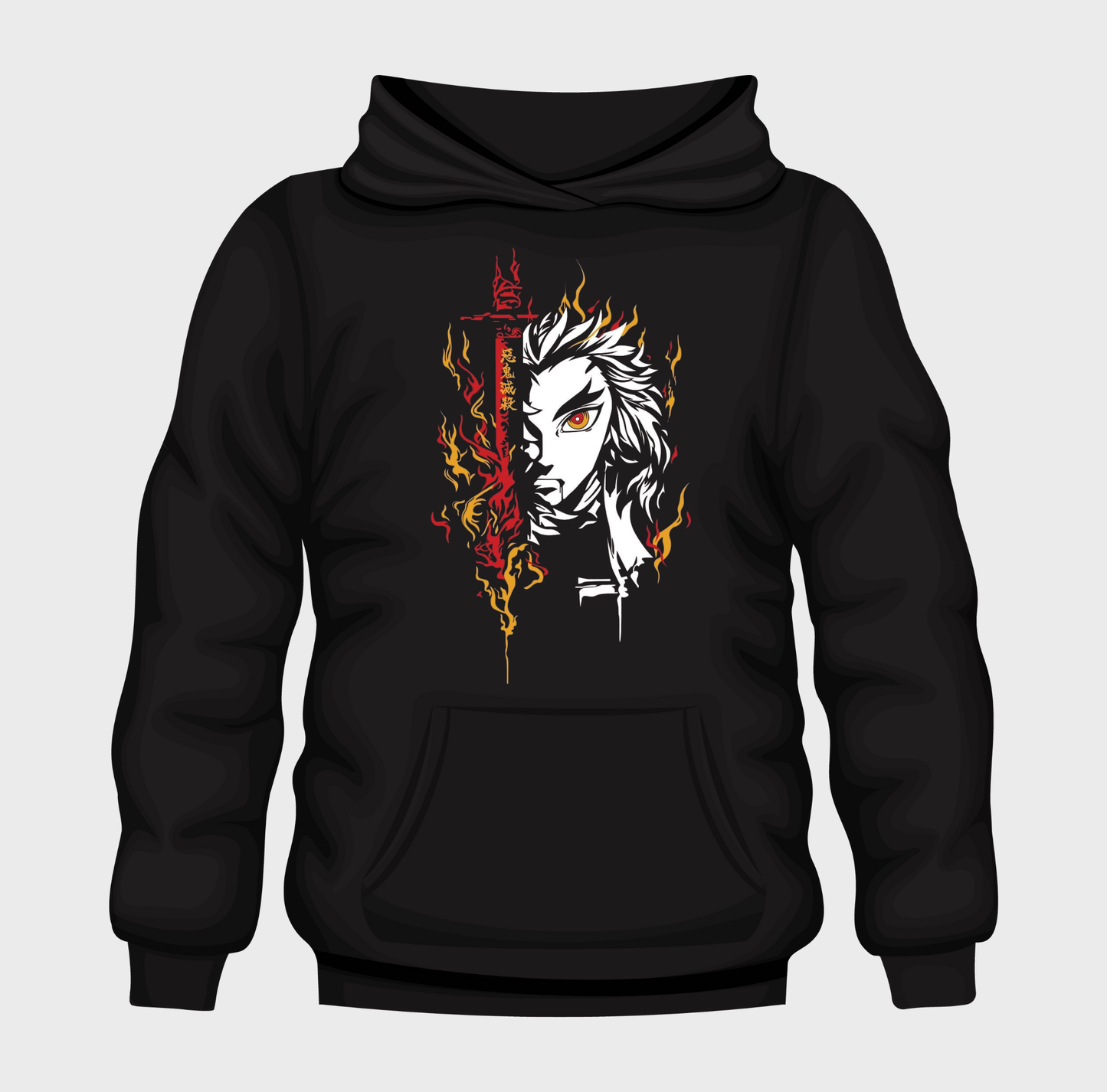 Oversize Hoodie - Rengoku Flame