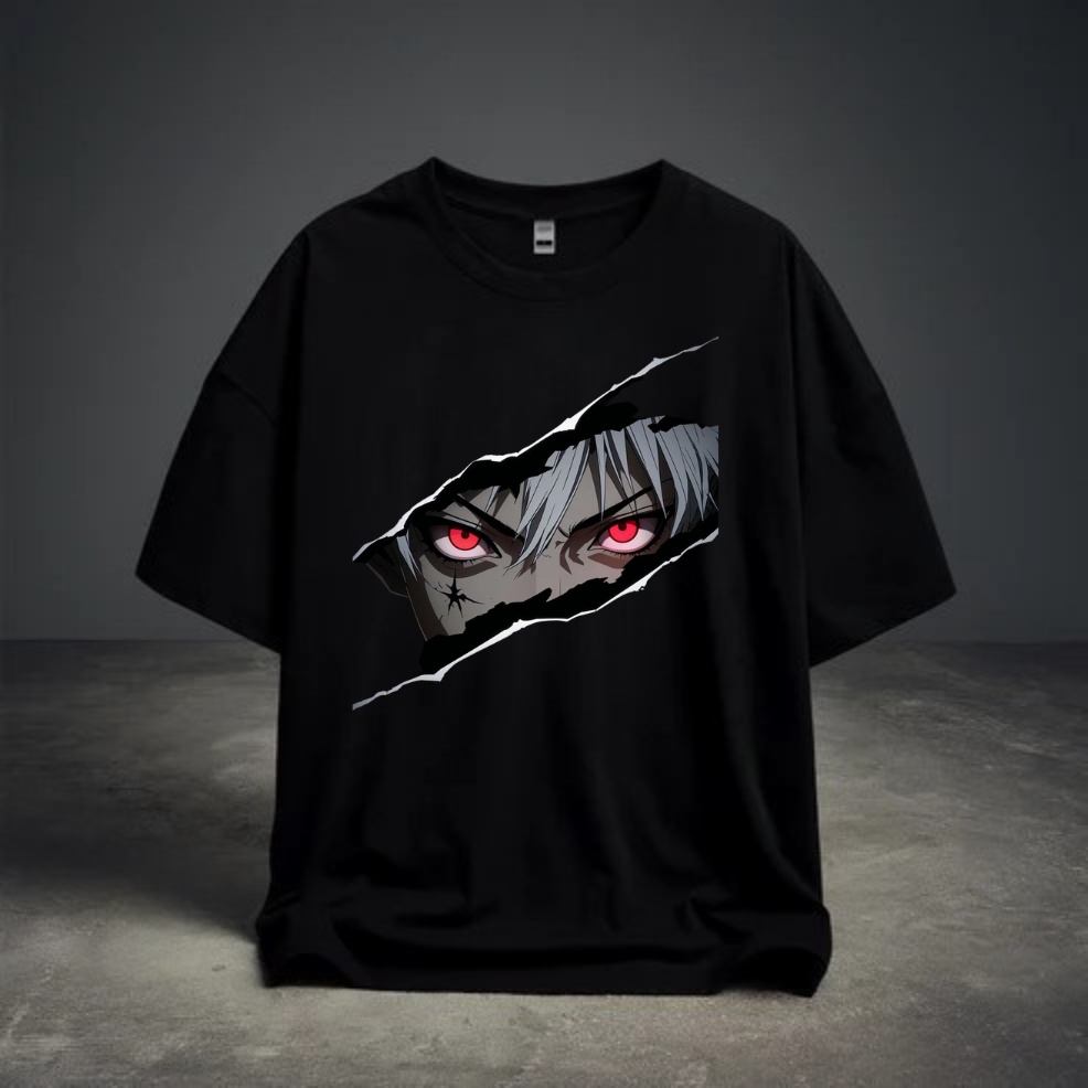 DROP SHOULDER T-SHIRT - Black Reaper