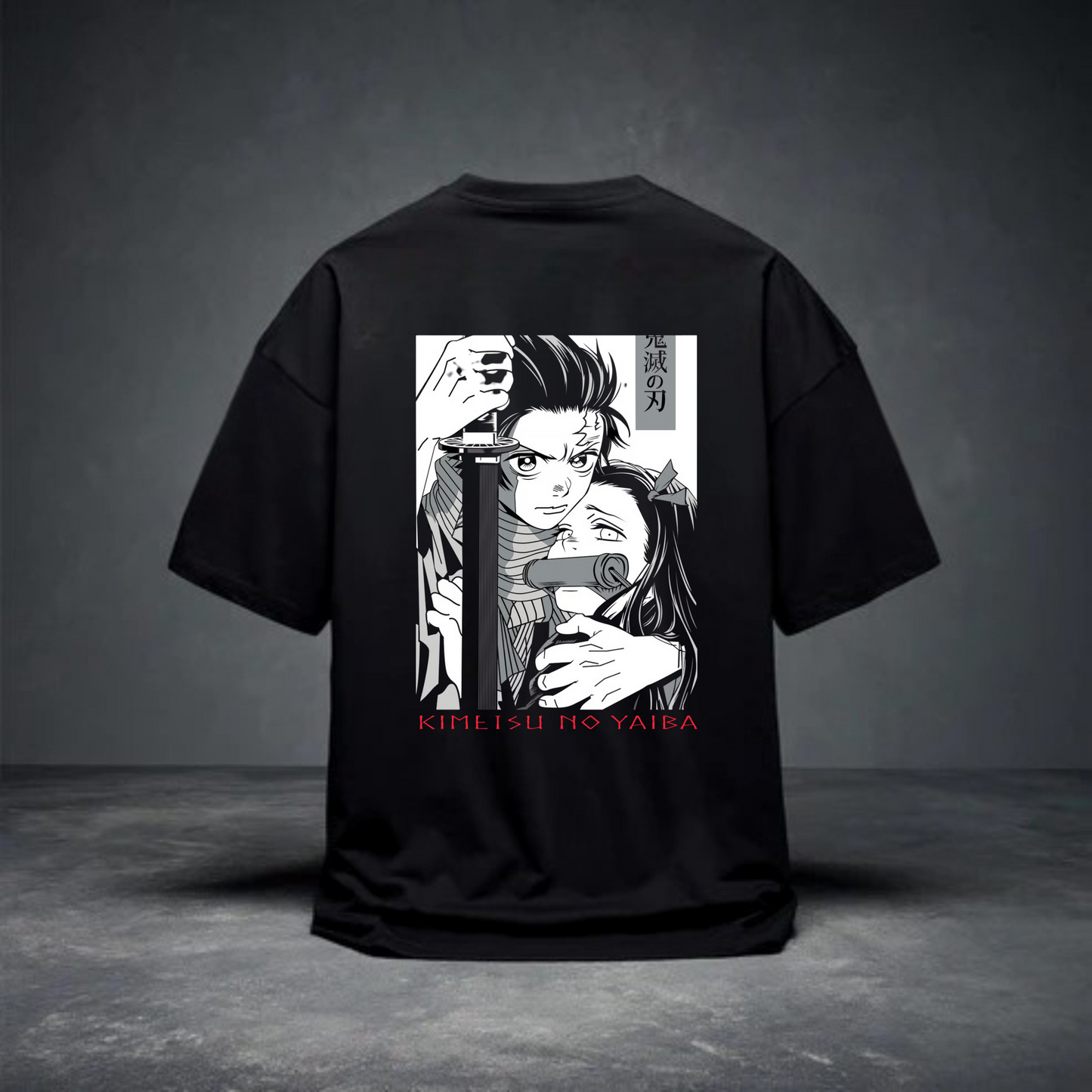 DROP SHOULDER T-SHIRT - Blades & Bloodline – Tanjiro x Nezuko