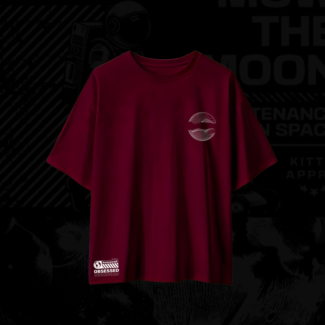 DROP SHOULDER T- SHIRT - Mow The Moon