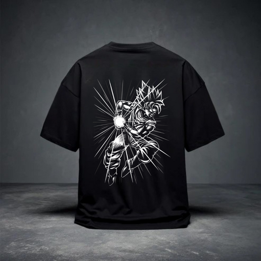 DROP SHOULDER T-SHIRT -  Saiyan Fury