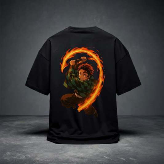 DROP SHOULDER T-SHIRT - TANJIRO KAMADO
