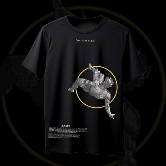 DROP SHOULDER T-SHIRT - FALL OF ICARUS