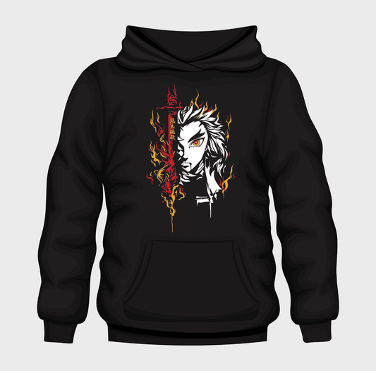 Oversize Hoodie - Rengoku Flame