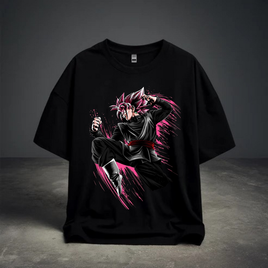 DROP SHOULDER T-SHIRT -  Super Saiyan Rose