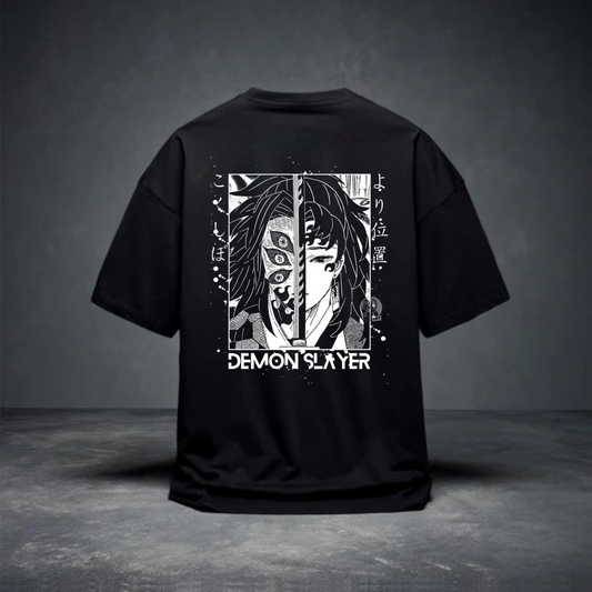 DROP SHOULDER T-SHIRT - Yoriichi x Kokushibo