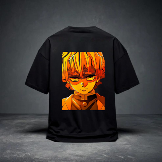 DROP SHOULDER T-SHIRT - Zenitsu Death Stare