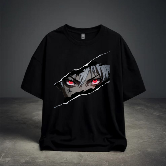 DROP SHOULDER T-SHIRT -  Black Reaper