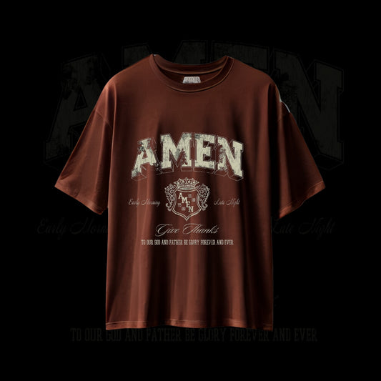 DROP SHOULDER T- SHIRT - Amen State of Mind
