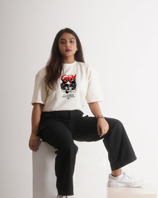 DROP SHOULDER Tee - Lost in Grin: Inner Shadows