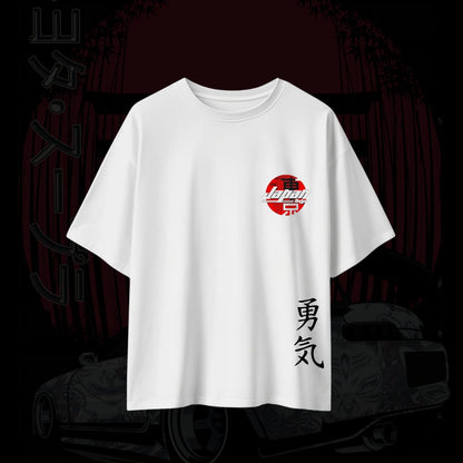 DROP SHOULDER T- SHIRT - JDM Ghost