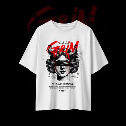 DROP SHOULDER Tee - Lost in Grin: Inner Shadows