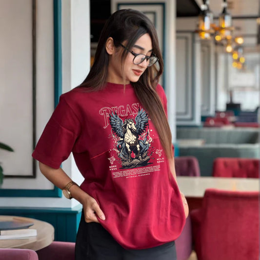 Drop Shoulder Tee – Pegasus Realm