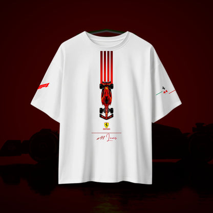 DROP SHOULDER T-SHIRT - Zyaar x 44: The Hamilton Ferrari Tribute
