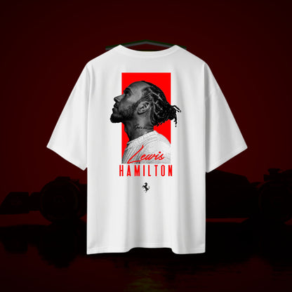 DROP SHOULDER T-SHIRT - Zyaar x 44: The Hamilton Ferrari Tribute