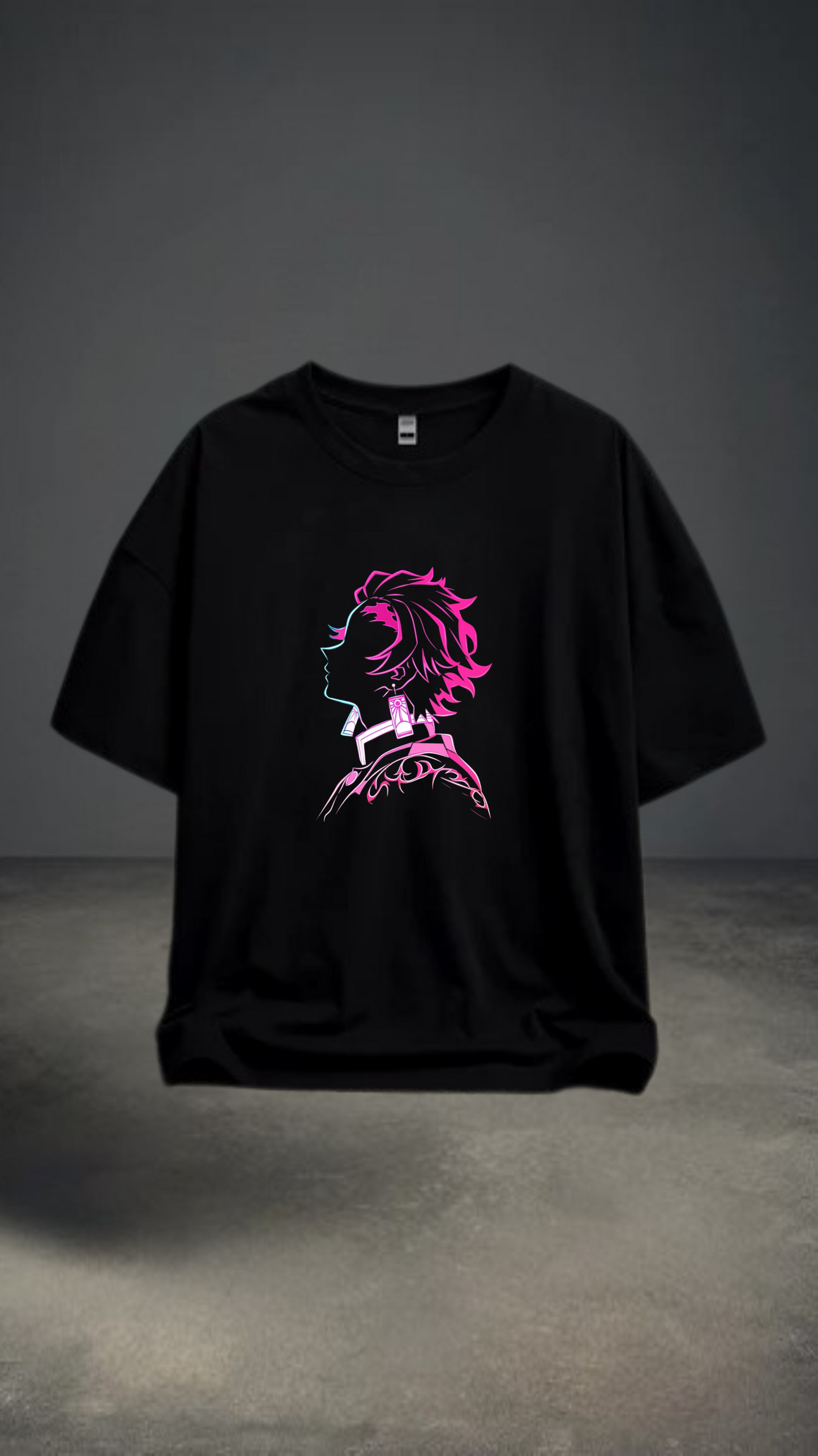 DROP SHOULDER T-SHIRT - Neon Water Slayer